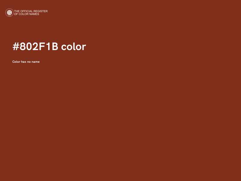 #802F1B color image