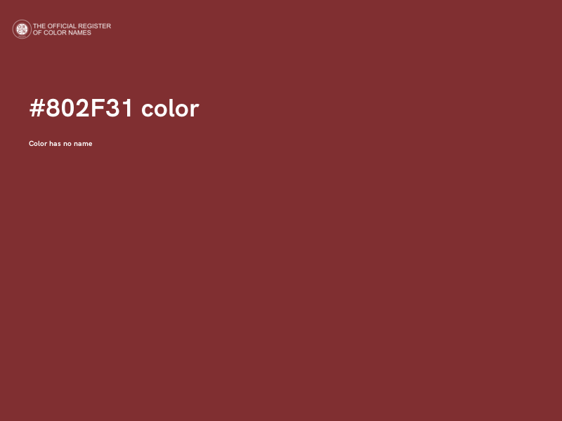 #802F31 color image