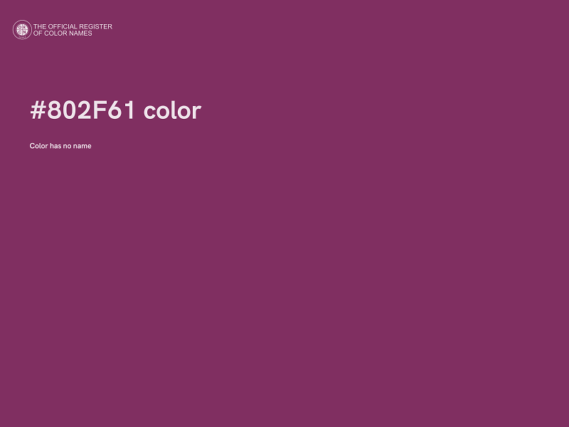 #802F61 color image