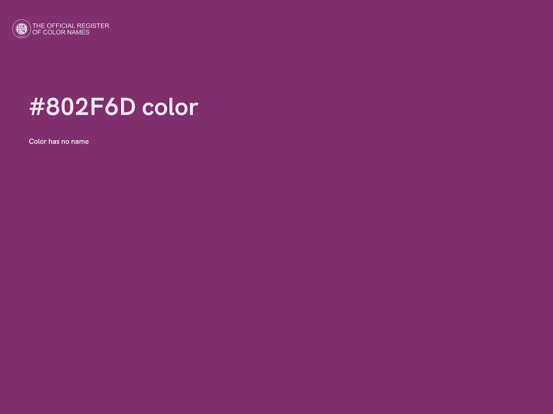 #802F6D color image