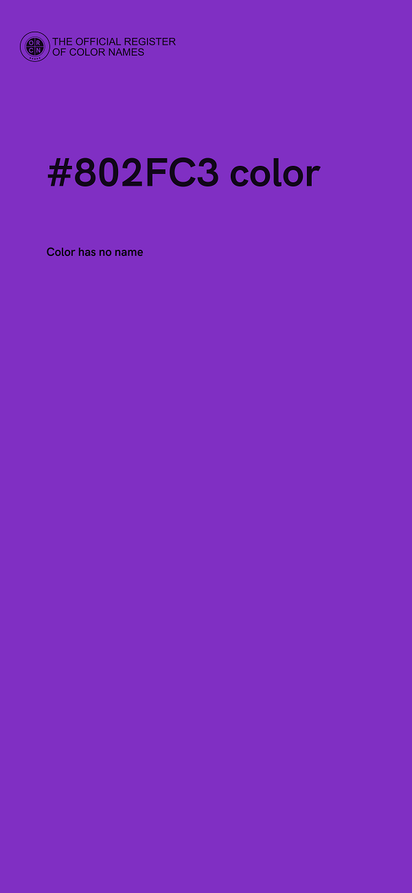 #802FC3 color image