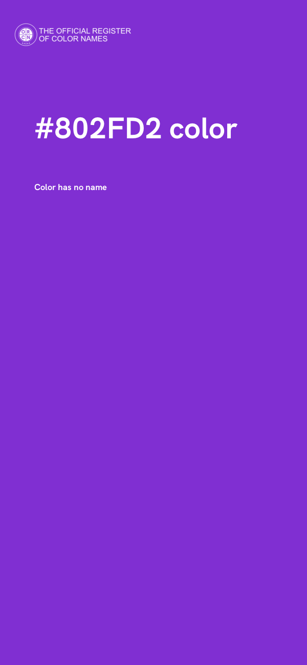 #802FD2 color image