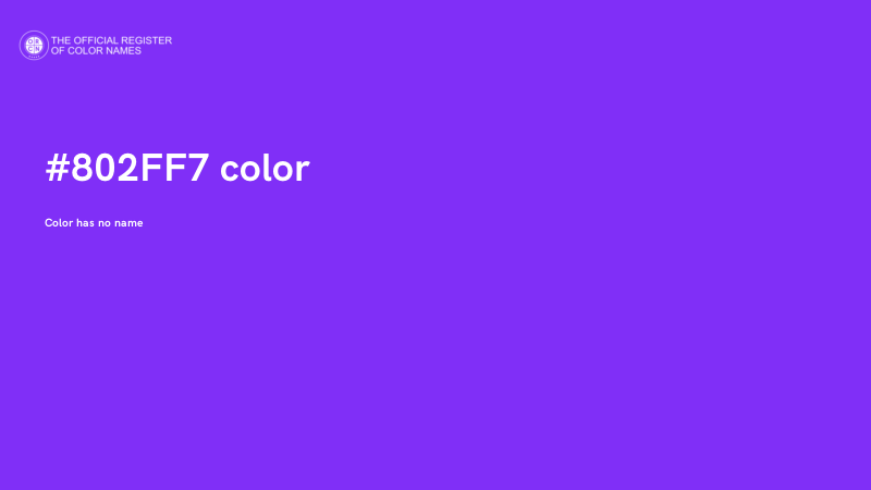 #802FF7 color image