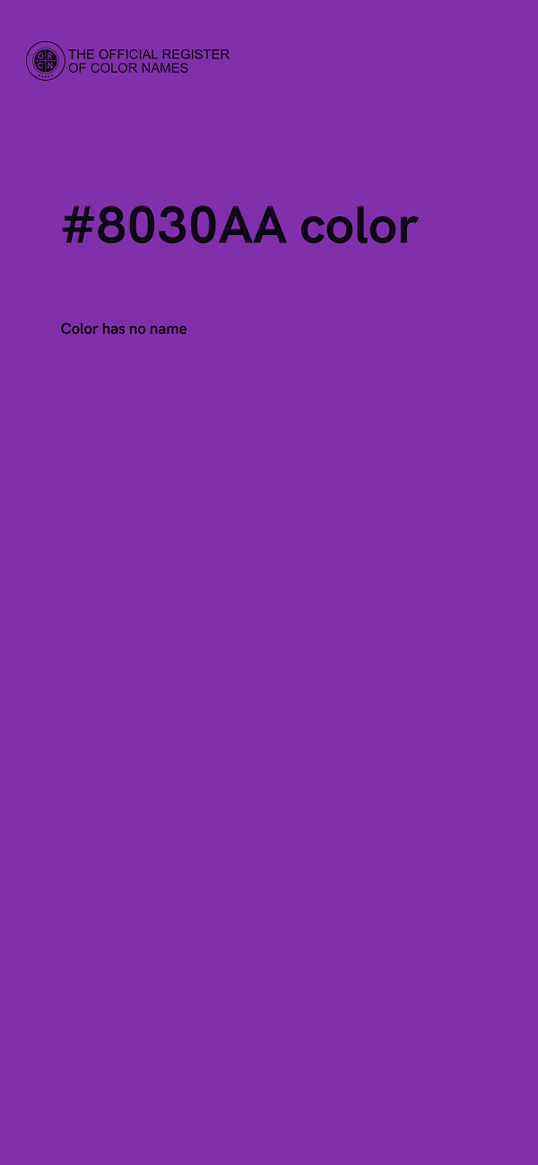 #8030AA color image