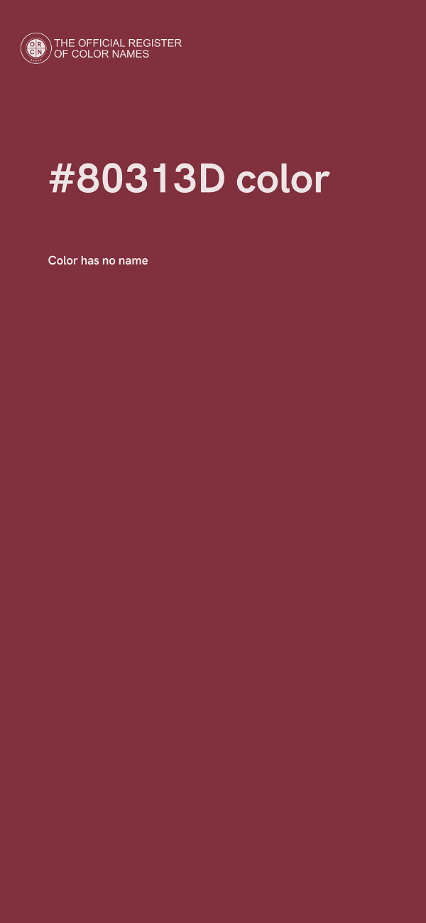 #80313D color image