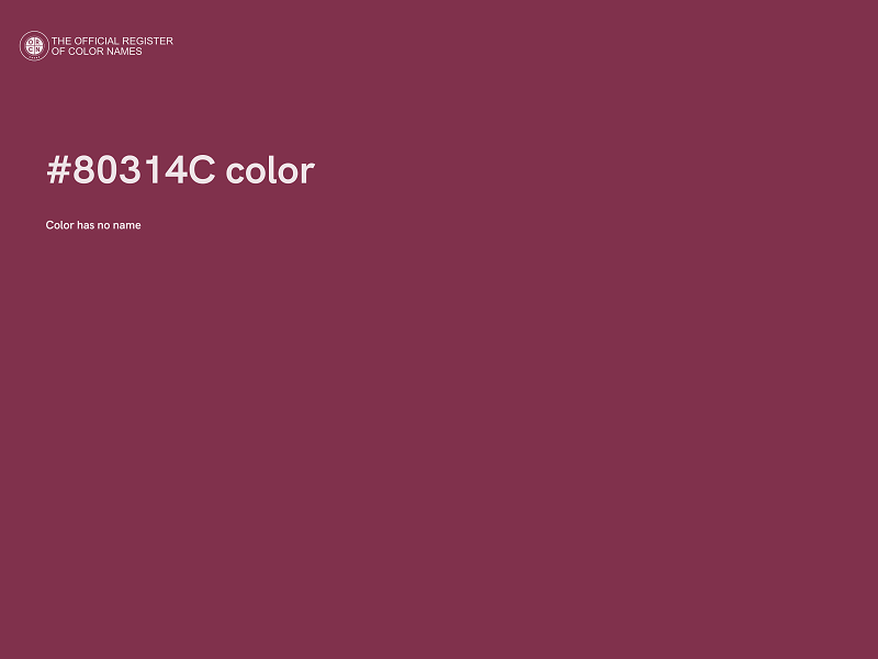 #80314C color image