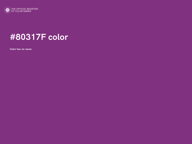 #80317F color image
