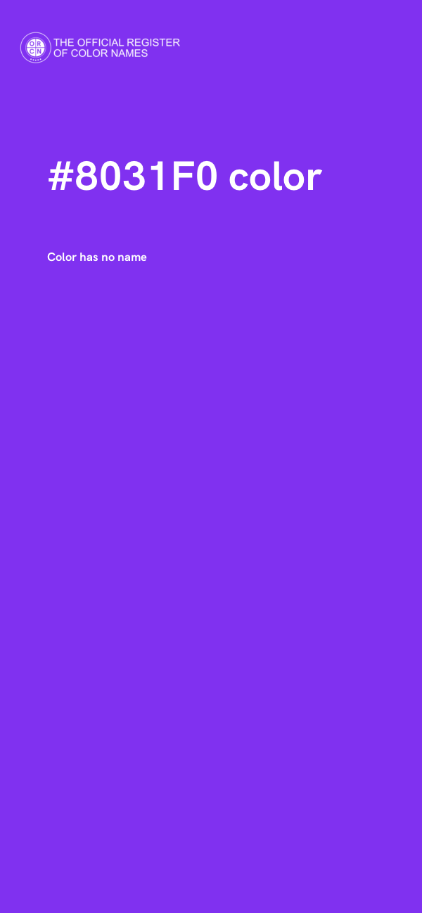 #8031F0 color image