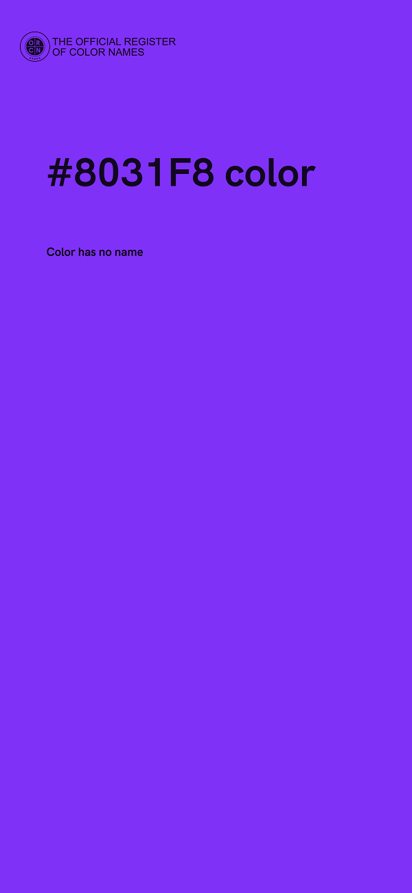 #8031F8 color image