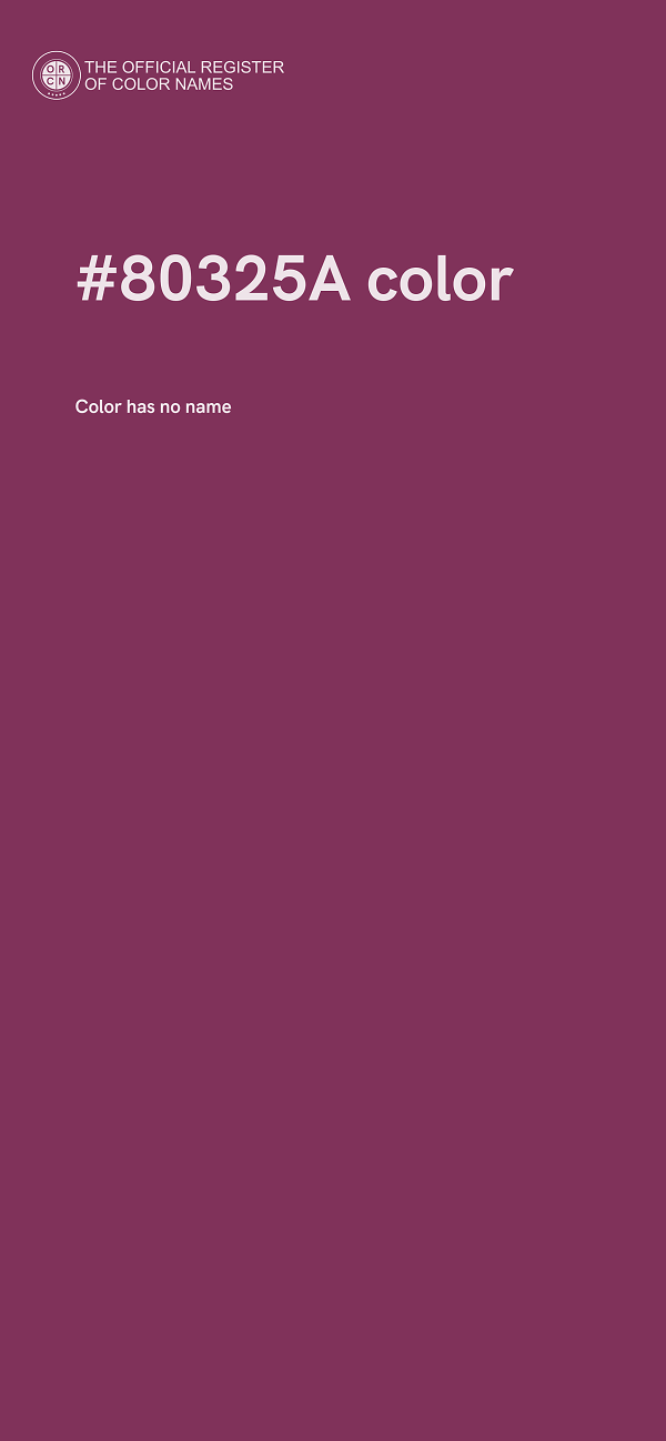 #80325A color image