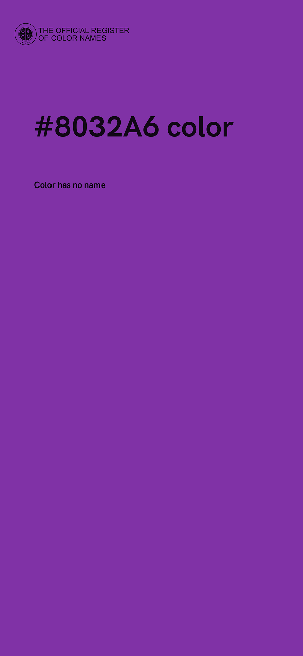 #8032A6 color image