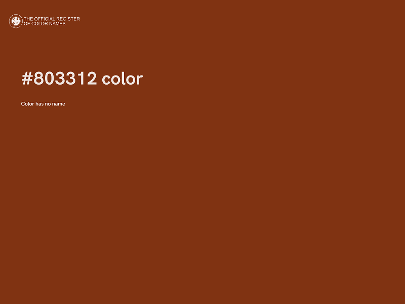 #803312 color image