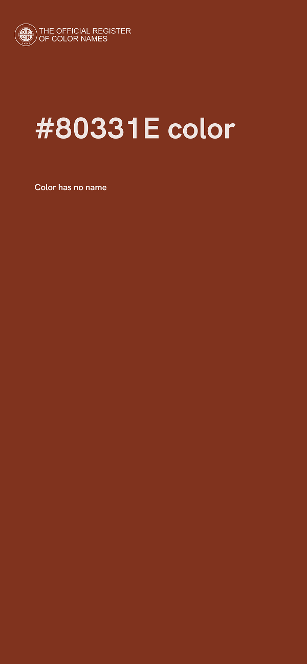 #80331E color image