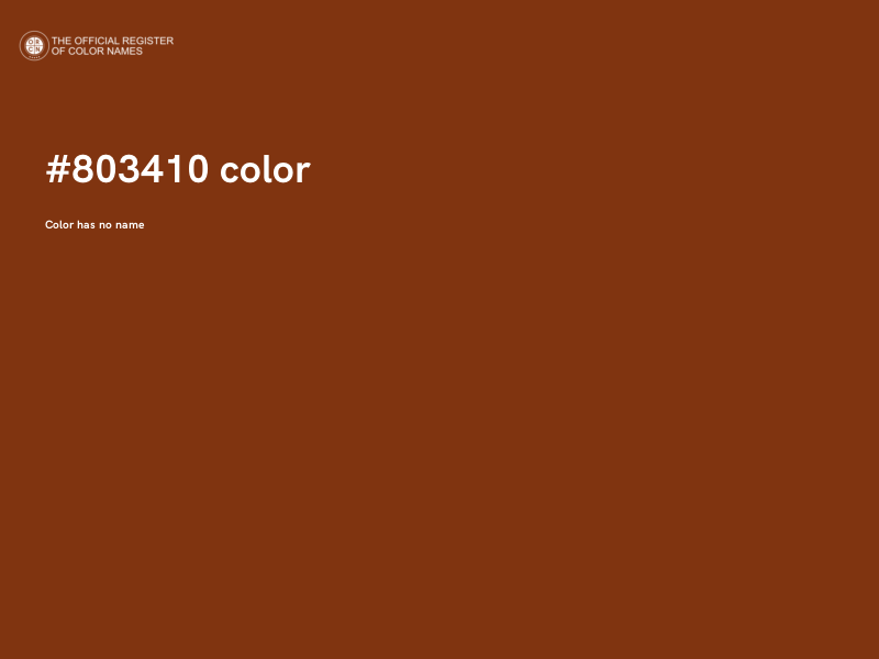#803410 color image