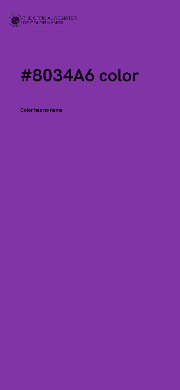 #8034A6 color image