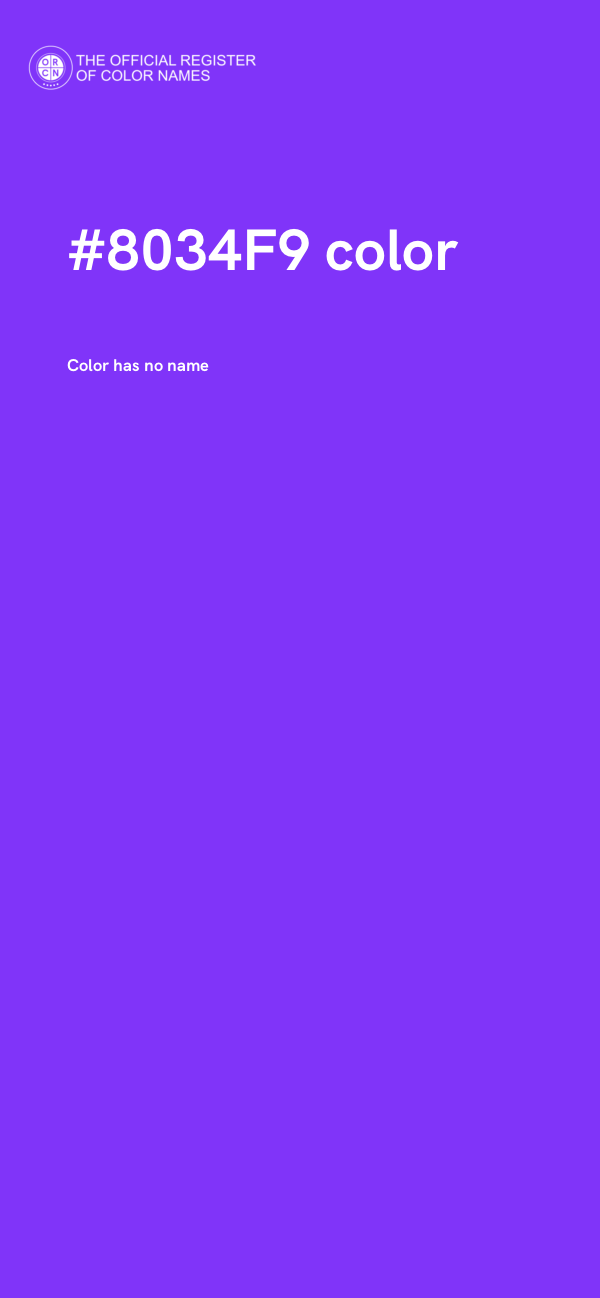 #8034F9 color image