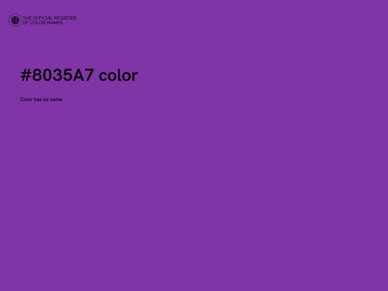 #8035A7 color image