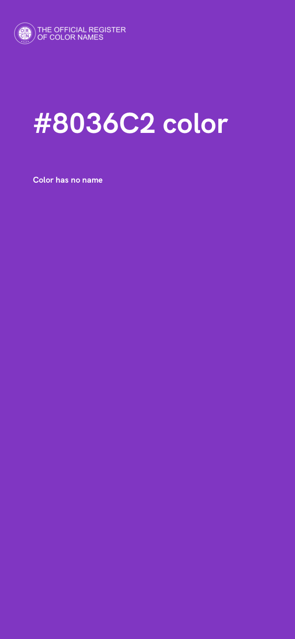 #8036C2 color image