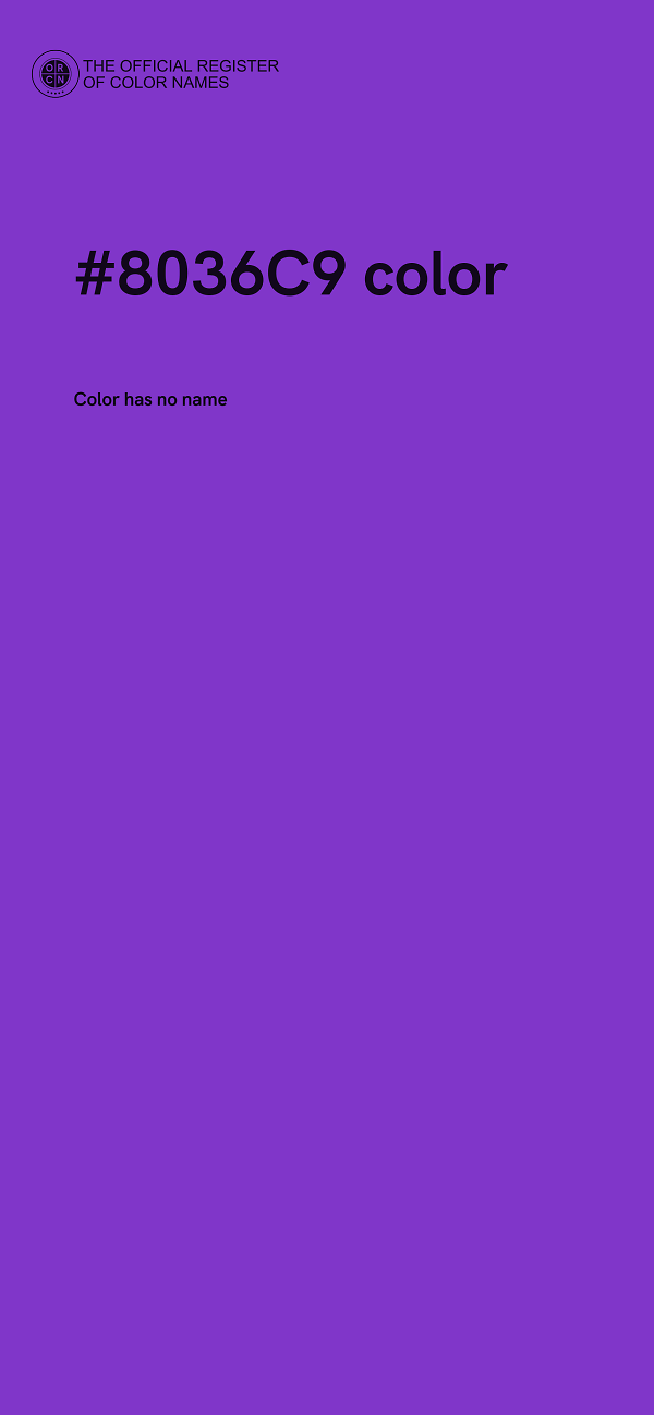 #8036C9 color image