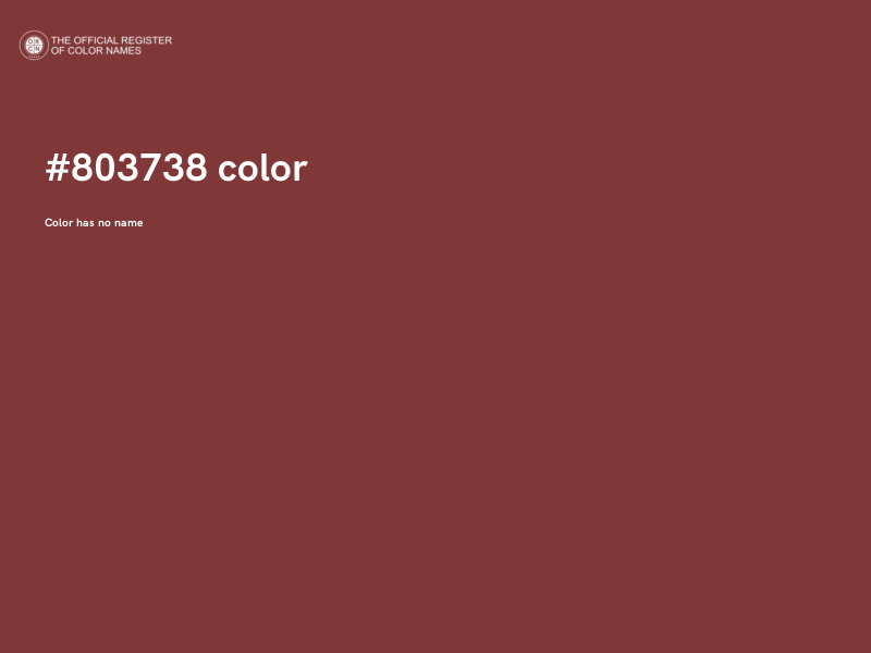 #803738 color image