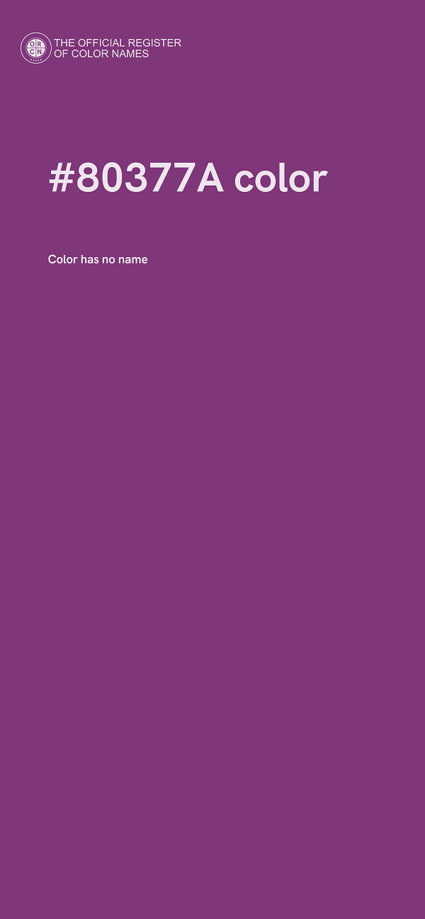 #80377A color image