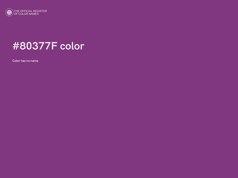#80377F color image