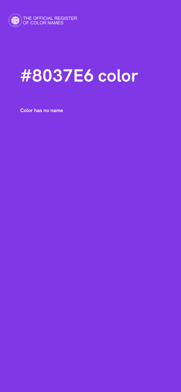 #8037E6 color image
