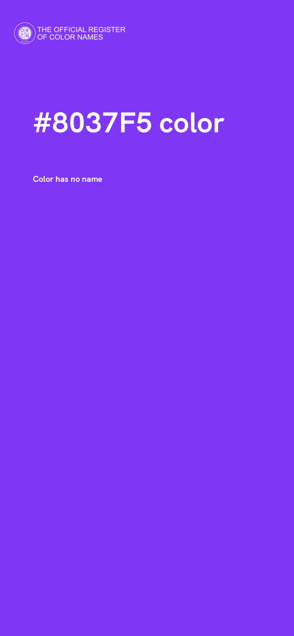 #8037F5 color image