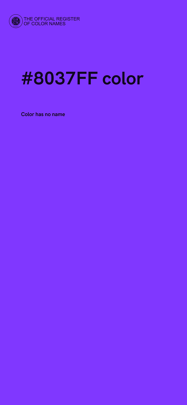 #8037FF color image