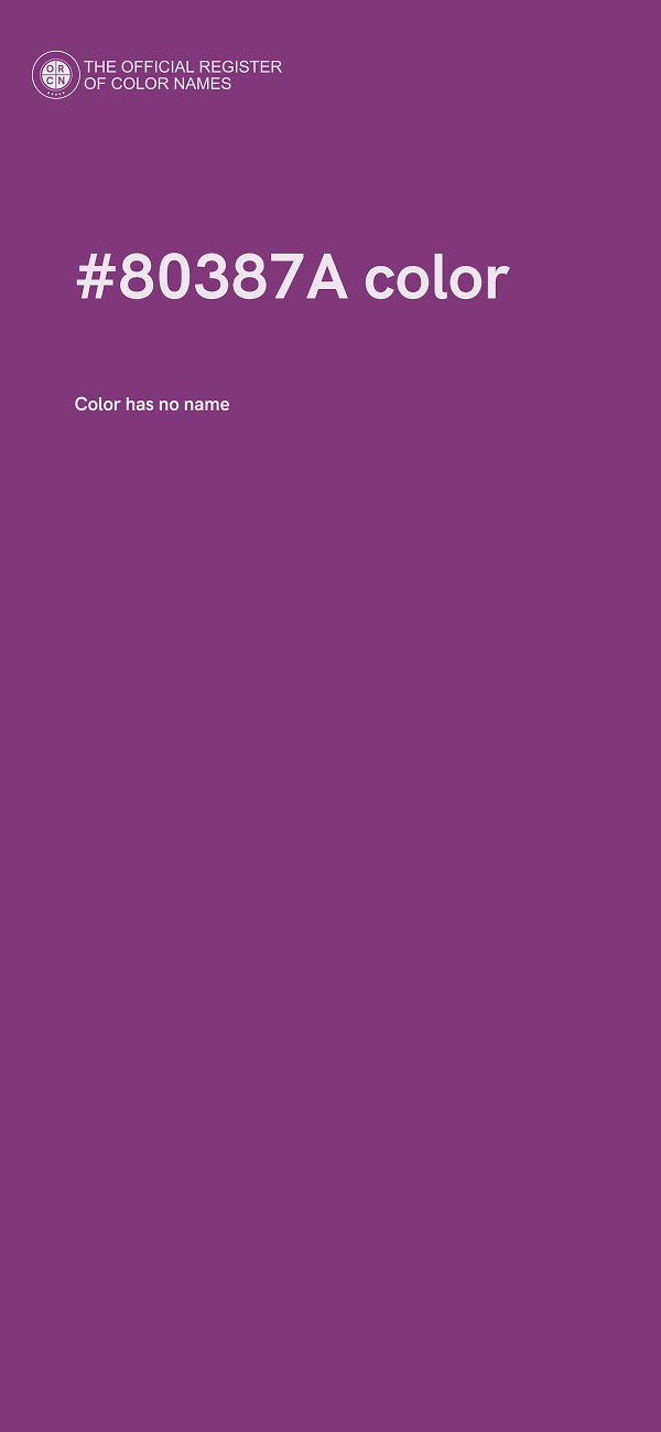 #80387A color image