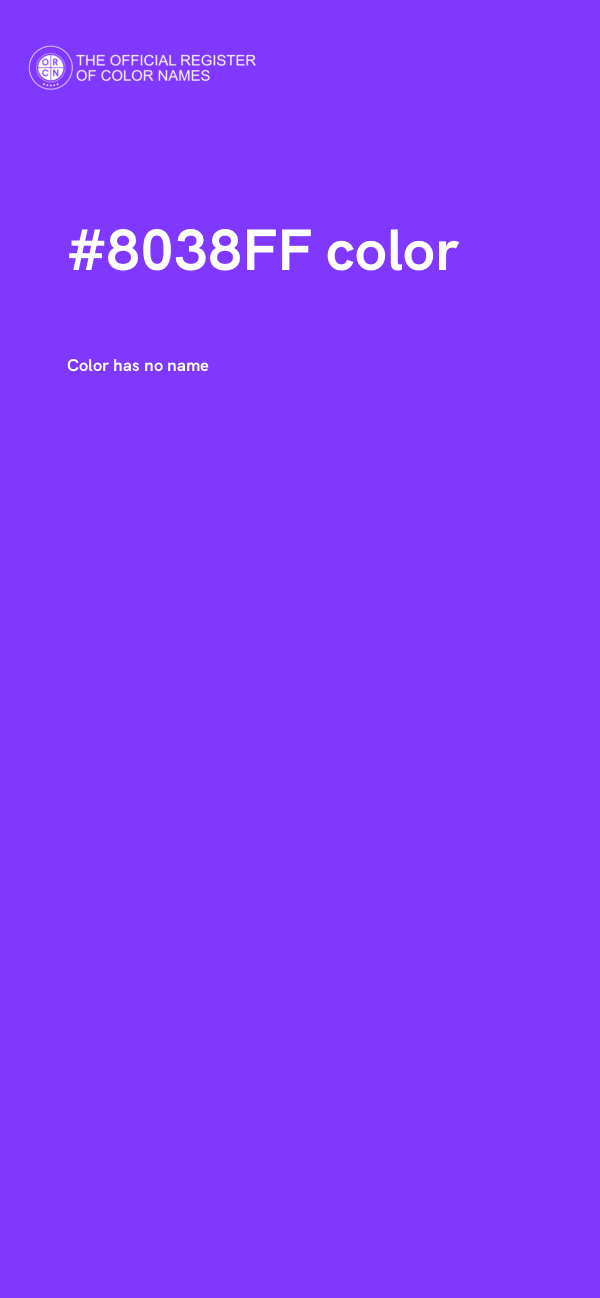 #8038FF color image
