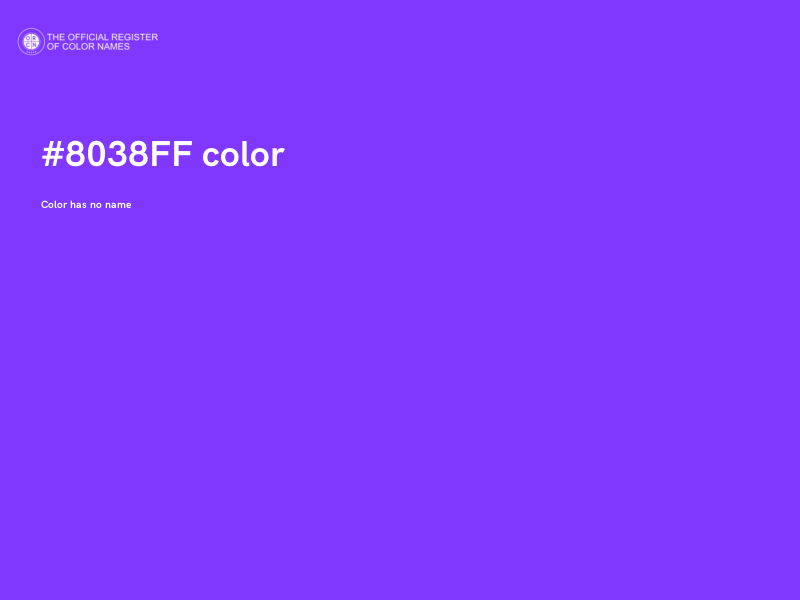 #8038FF color image