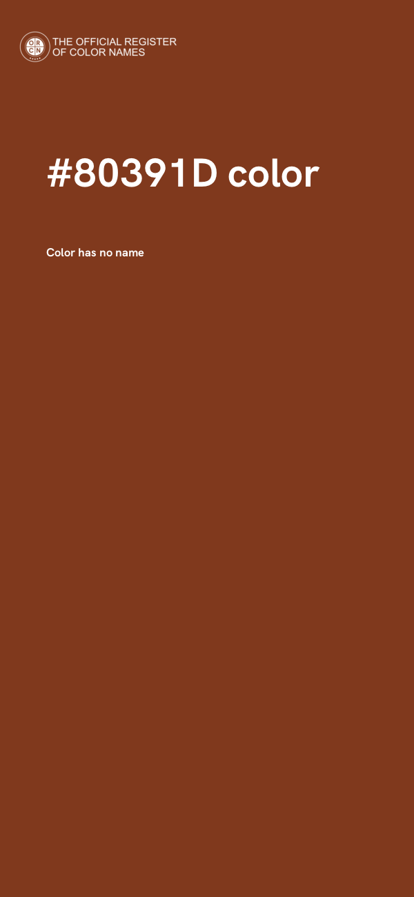 #80391D color image