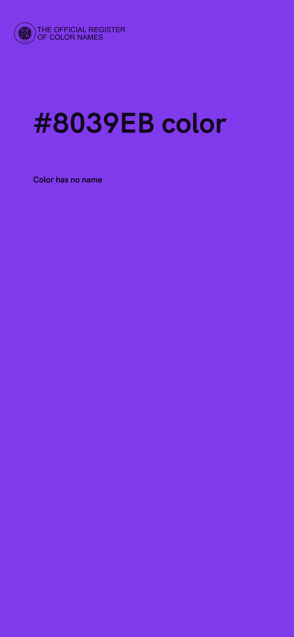 #8039EB color image
