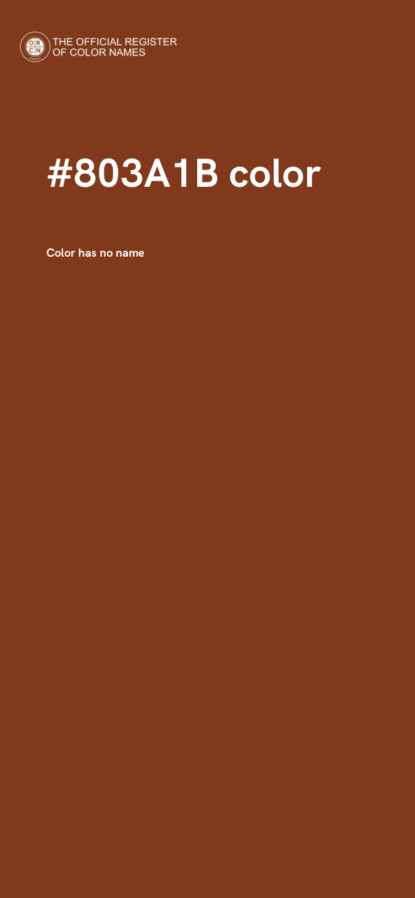 #803A1B color image