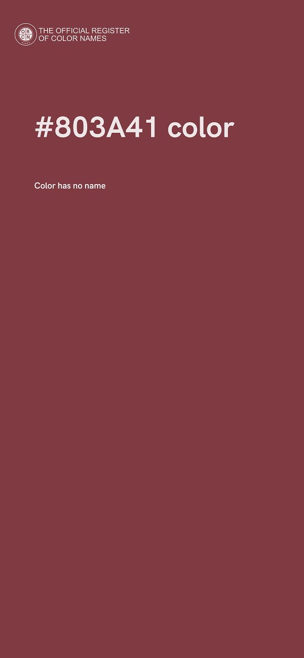 #803A41 color image
