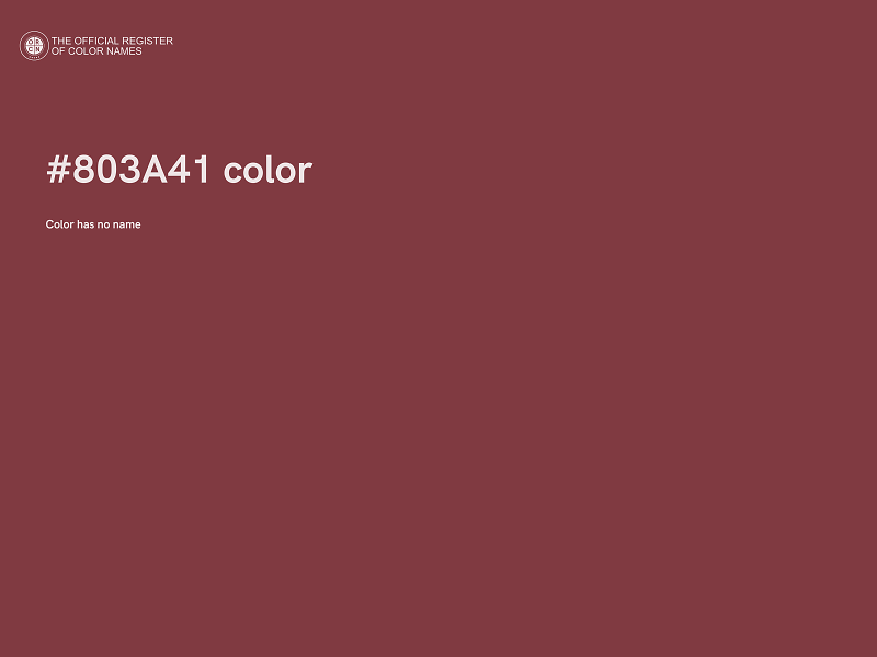 #803A41 color image