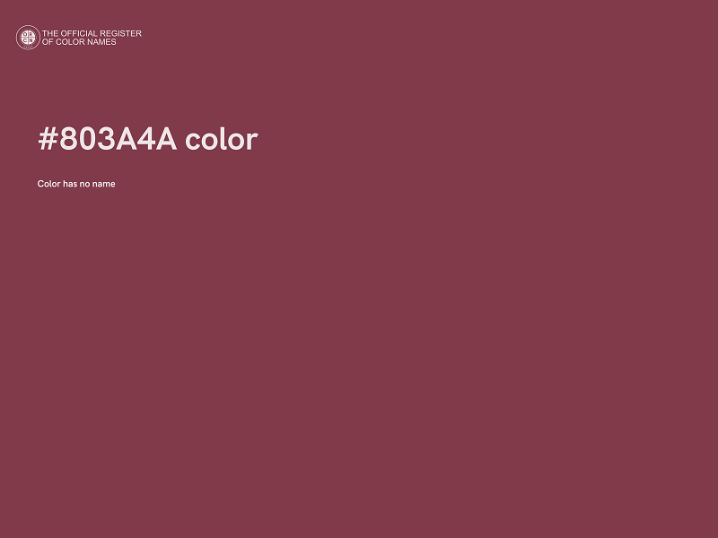 #803A4A color image