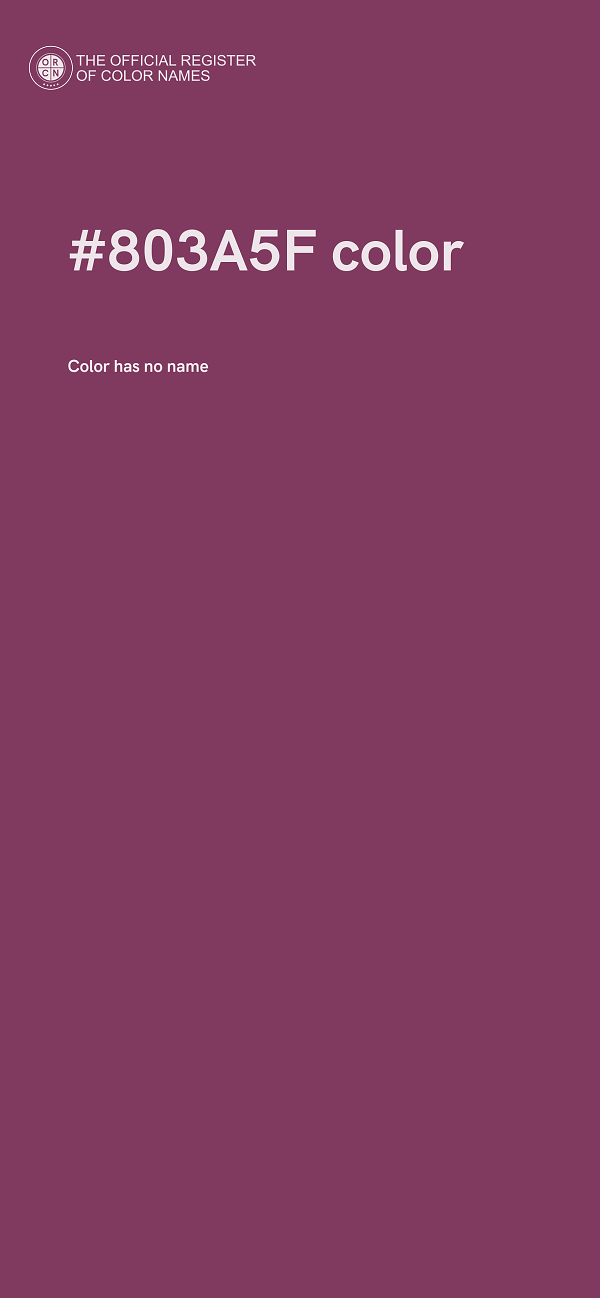 #803A5F color image