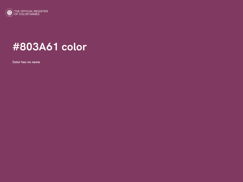 #803A61 color image