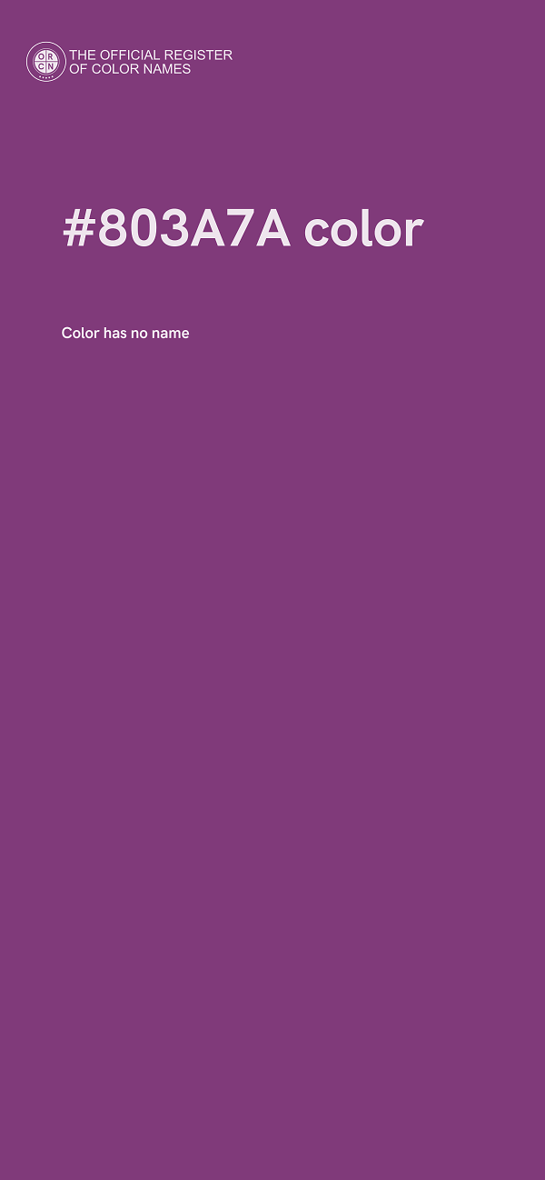 #803A7A color image
