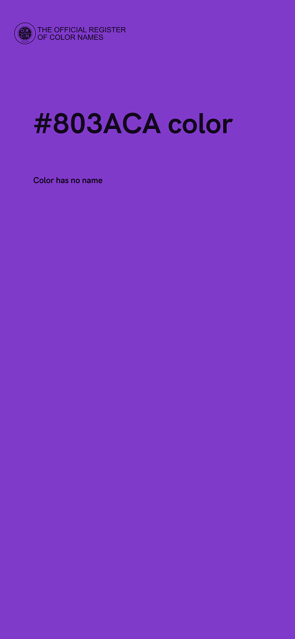 #803ACA color image
