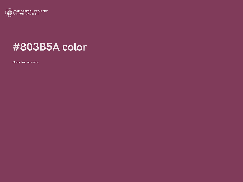 #803B5A color image