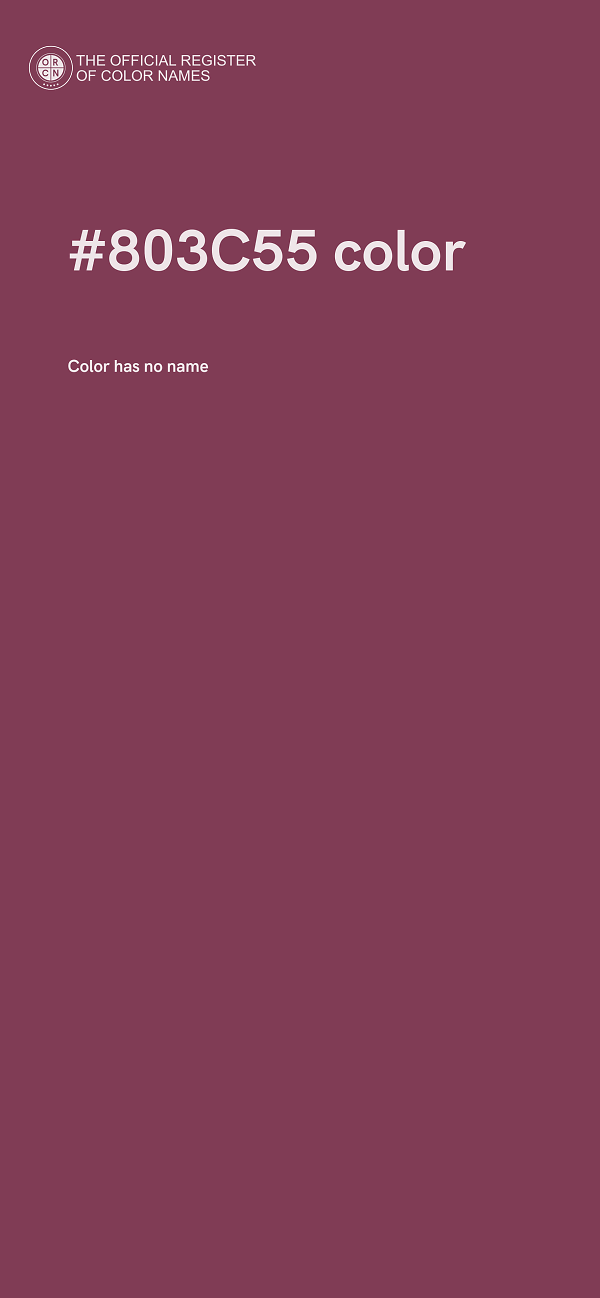 #803C55 color image