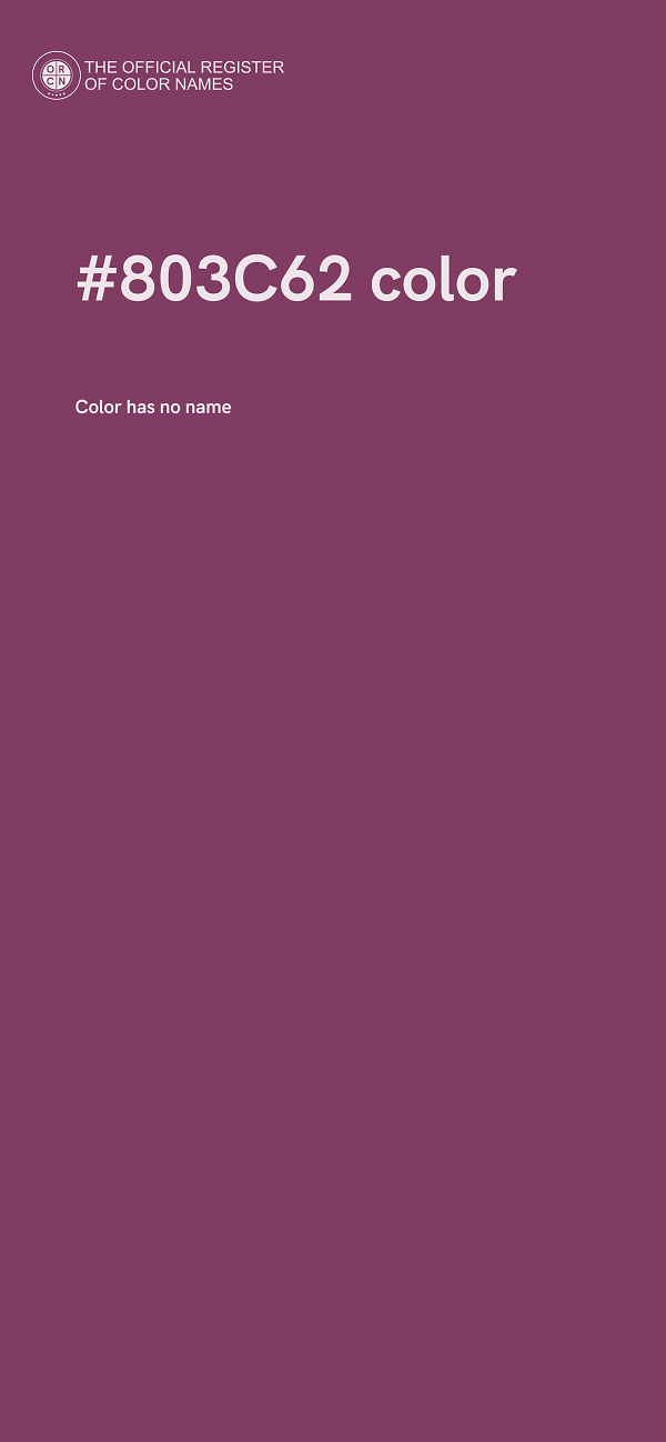 #803C62 color image