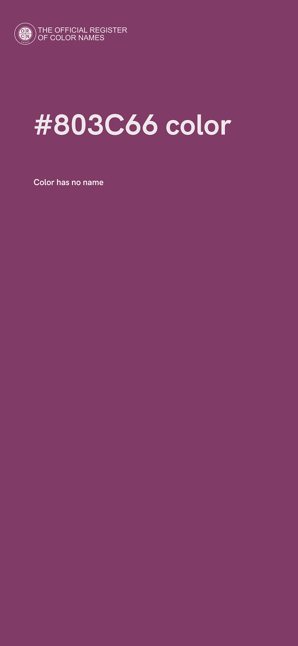 #803C66 color image