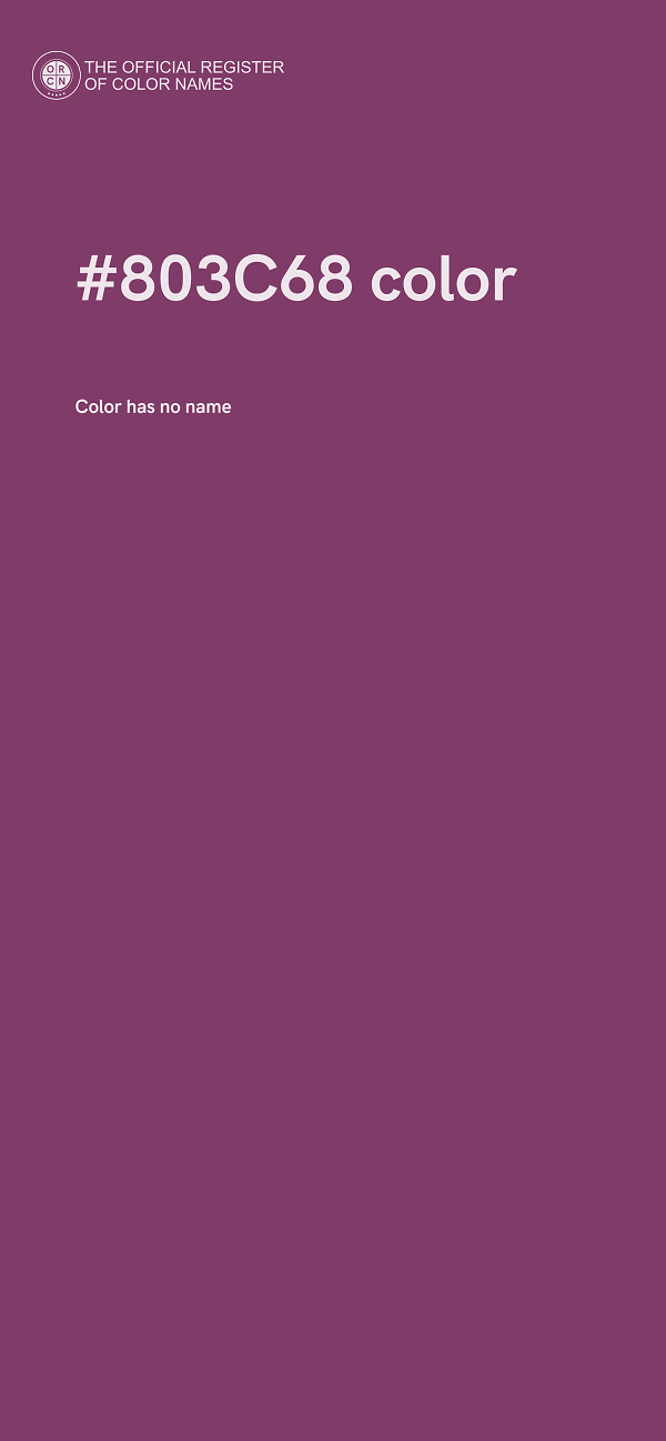 #803C68 color image