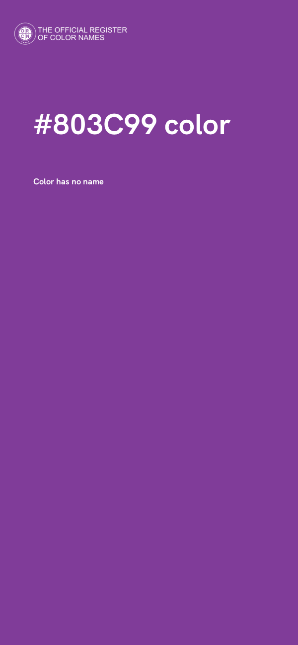 #803C99 color image