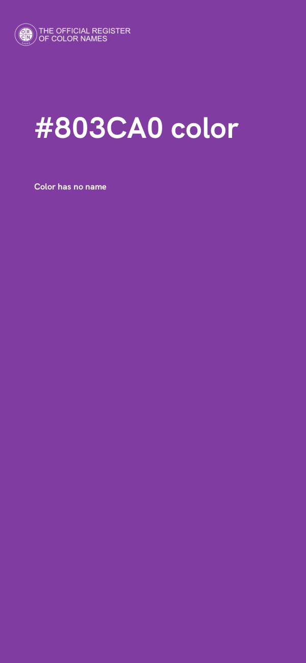 #803CA0 color image
