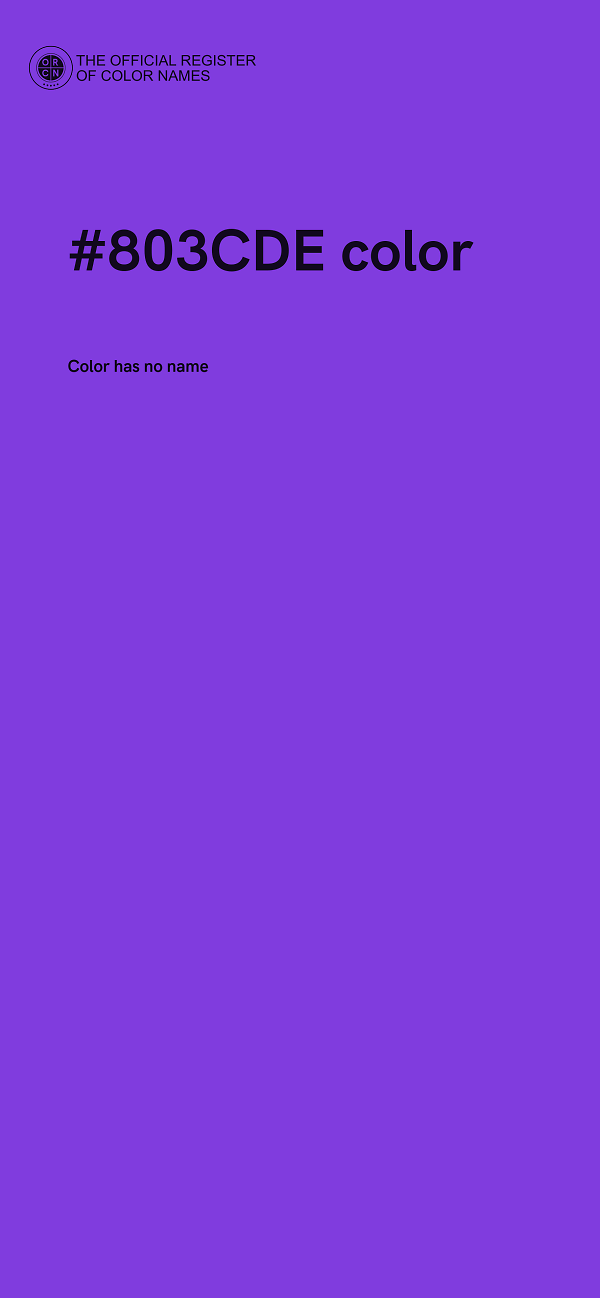 #803CDE color image